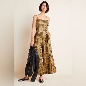 Anthropologie wide leg flowy jumpsuit